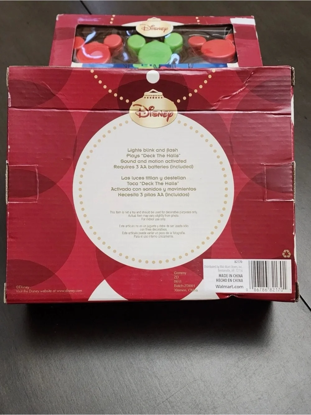 New 2 Boxes VTG Gemmy Disney Mickey Mouse X-Mas Blinking String Lights - Rare
